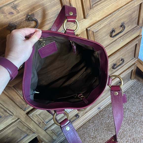 Coach Purse, Wallet & Coin Purse with Monogram Pattern and Leather Trim - Picture 7 of 11